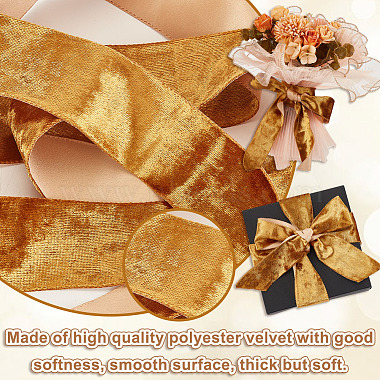 10 Yards Single Face Velvet Ribbon(OCOR-WH0085-33A-01)-3