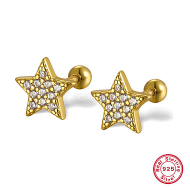 Star Sterling Silver Earrings