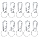 Alloy Push Gate Snap Keychain Clasp Findings(KEYC-GA0001-01)-1