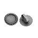 Vintage Adjustable Iron Finger Ring Components Alloy Cabochon Bezel Settings(PALLOY-Q300-14AS-NR)-1