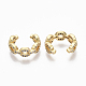 Brass Cubic Zirconia Cuff Earrings(EJEW-R114-008G-NF)-2