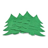 Christmas Themed Felt Tableware Holders, for Fork Spoon Knife Storage Party Table Dinner Decoration Supplies, Christmas Tree, Green, 162x178x0.5mm, 2pcs/set(AJEW-A003-01A)