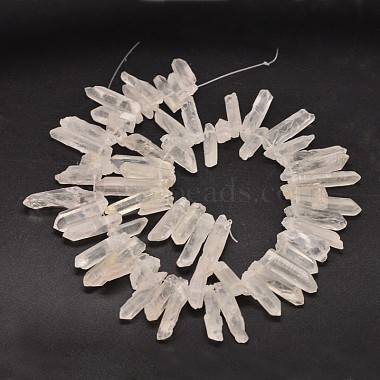 Natural Quartz Crystal Beads Strands(G-A142-06E)-2