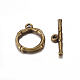 Alloy Toggle Clasps(PALLOY-EA9143Y-AB-RS)-1