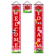 Panneau suspendu en polyester pour les décorations de porche de porte d'entrée de bureau à domicile(HJEW-WH0023-005)-1