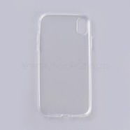 Transparent DIY Blank Silicone Smartphone Case, Fit for iPhoneXR(6.1 inch), For DIY Epoxy Resin Pouring Phone Case, White, 15.2x7.5x0.9cm(MOBA-F007-12)