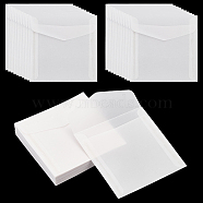 Translucence Paper Envelopes, Blank Envelope, Rectangle, White, 120x120x0.5mm(AJEW-WH0083-25B)