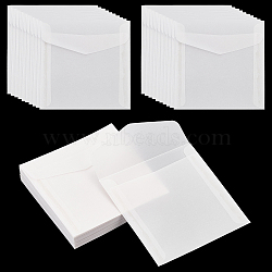 Translucence Paper Envelopes, Blank Envelope, Rectangle, White, 120x120x0.5mm(AJEW-WH0083-25B)