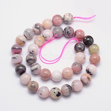 Round Natural Pink Opal Bead Strands(G-I161-12mm)-2