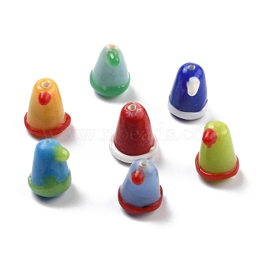 Mixed Color Hat Lampwork Beads