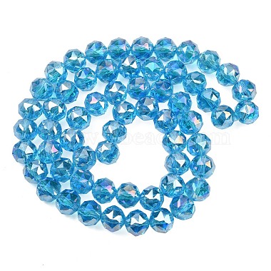 Transparent Electroplate Glass Beads Strands(EGLA-N002-34C-B13)-2