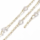 Rack Plating Golden Brass Oval & Infinity Link Chains(CHC-C026-21)-1