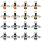 40Pcs 2 Colors Alloy Enamel Pendants(FIND-SC0007-61)-1