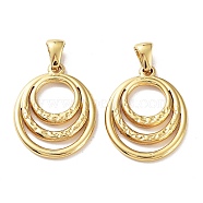 304 Stainless Steel Pendants, Oval Charm, Golden, 24x18.5x2mm, Hole: 5.5x3mm(STAS-P329-04G)