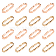 Unicraftale 304 Stainless Steel Quick Link Connectors, Linking Rings, Oval, Golden & Rose Gold, 10x3.5x2mm, Inner Diameter: 8.5x2mm, 60pcs/box(STAS-UN0006-82)