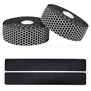 High Density Synthetic Sponge Non-slip Band, with Stickers, Plastic Plug, Bicycle Accessories, White, 29x3mm, 2m/roll, 2rolls/set(FIND-WH0053-31B)