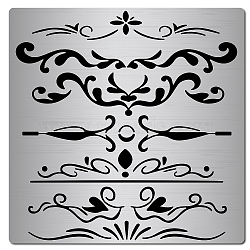 Stainless Steel Cutting Dies Stencils, for DIY Scrapbooking/Photo Album, Decorative Embossing DIY Paper Card, Flower Pattern, 16x16x0.05cm(DIY-WH0238-015)