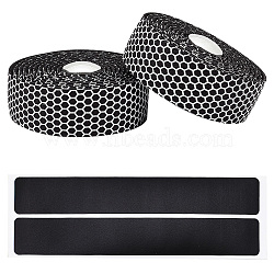 High Density Synthetic Sponge Non-slip Band, with Stickers, Plastic Plug, Bicycle Accessories, White, 29x3mm, 2m/roll, 2rolls/set(FIND-WH0053-31B)