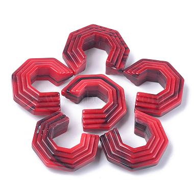 40mm Red Others Acrylic Beads