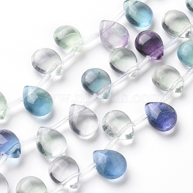 11mm Teardrop Fluorite Beads