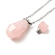 Openable Faceted Natural & Synthetic Mixed Stone Perfume Bottle Pendant Necklaces for Women(NJEW-F296-03P)-4