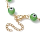 Lampwork Evil Eye Link Chain Bracelets(BJEW-JB10045-05)-4