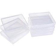 Transparent Plastic Bead Containers, Cuboid, Clear, 11.8x9.8x2cm, 8pcs/set(CON-BC0004-63)