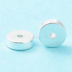 201 Stainless Steel Spacer Beads, Flat Round/Disc, Silver, 6x2mm, Hole: 1.2mm(STAS-P327-04S)