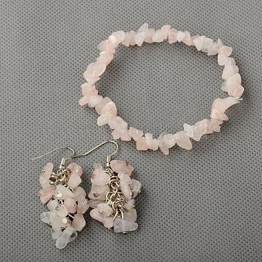 Gemstone Jewelry Sets: Earrings & Bracelets(SJEW-JS00707)-2
