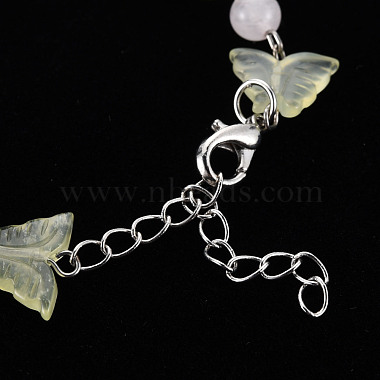 Butterfly Natural New Jade Beaded Bracelets for Girl Women(BJEW-S145-002A)-5