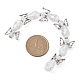 Brins de perles de verre transparentes en forme de fée d'ange(AJEW-JB01181-03)-3