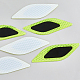 3 Sets 3 Colors Leaf Shape Resin Car Door Protector Anti-collision Strip Sticker(STIC-FH0001-15A)-5