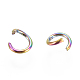 Ion Plating(IP) 304 Stainless Steel Open Jump Rings(STAS-E475-01B)-1