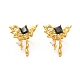 Rack Plating Brass Micro Pave Cubic Zirconia Cuff Earrings(EJEW-P221-05G)-1