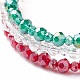 Bracelet multi-rangs en perles de verre(BJEW-TA00102)-2