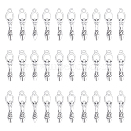 60Pcs Tibetan Style Alloy Pendants, Spiral Goddess, Antique Silver, 31x8x3mm, Hole: 1.8mm(FIND-GA0008-22)