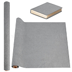 DIY Imitation Leather Fabric, with Paper Back, Kraft Cardboard Mailing Tubes and Handmade Soap Wrap Bands, Gray, 430x1000mm, 1 sheet(DIY-OC0012-30C)