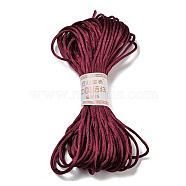 Polyester Embroidery Floss, Cross Stitch Threads, Dark Red, 3mm, 20m/bundle(OCOR-C005-C16)