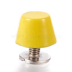 Zinc Alloy Cabinet & Drawer Knobs, Jewelry Box Knobs, Yellow, 7x10mm(PALLOY-WH0025-A-01)