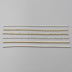 Alloy Rhinestone & Plastic Imitation Pearl Chains, Nail Art Decoration Accessories, Mixed Color, 13~13.2cm(DIY-WH0320-28)