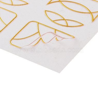 pegatinas autoadhesivas con tiras para uñas doradas 5d(MRMJ-T076-02-M)-2