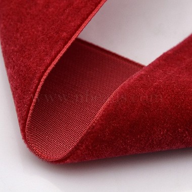 Polyester Velvet Ribbon for Gift Packing and Festival Decoration(SRIB-M001-50mm-260)-2