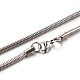 304 Stainless Steel Snake Chain Necklaces(STAS-M174-005P-3.2B)-1