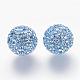 Half Drilled Czech Crystal Rhinestone Pave Disco Ball Beads(RB-A059-H12mm-PP9-211)-2