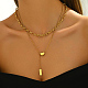 Stainless Steel Double-Layer Y-Shaped Necklaces for Women's Party Music Festival(OH0726)-3