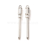 Tibetan Style Alloy Pendants, Screwdriver Charms, Antique Silver, 33.5x4.5mm, Hole: 1mm, about 769pcs/1000g(AL-CBA5212-24AS)