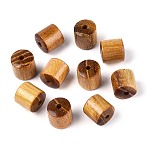 Natural Bocote Wood Beads, Column, Dark Goldenrod, 8~8.5x8mm, Hole: 1.6~1.8mm(WOOD-N021-07)