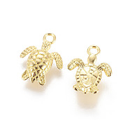 Alloy Charms, Cadmium Free & Nickel Free & Lead Free, Turtle, Golden, 16x13x3mm, Hole: 1mm(X-PALLOY-ZN40923-G-FF)