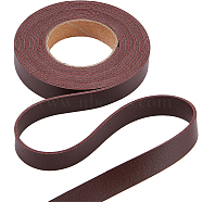 2M PVC Double Face Imitation Leather Ribbons, for Clothes, Bag Making, Coconut Brown, 12.5mm, about 2.19 Yards(2m)/Roll(SRIB-WH0011-127A-02)