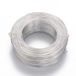 Aluminum Wire, Flexible Craft Wire, for Beading Jewelry Doll Craft Making, Silver, 18 Gauge, 1.0mm, 200m/500g(656.1 Feet/500g)(AW-S001-1.0mm-01)